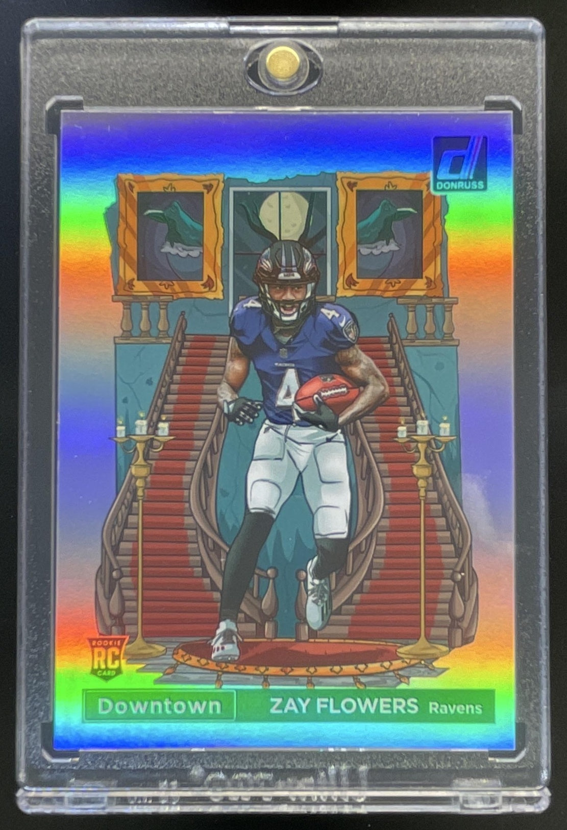 2023 Panini Donruss Downtown! SSP #D-17 Zay Flowers RC – Burbank Cards