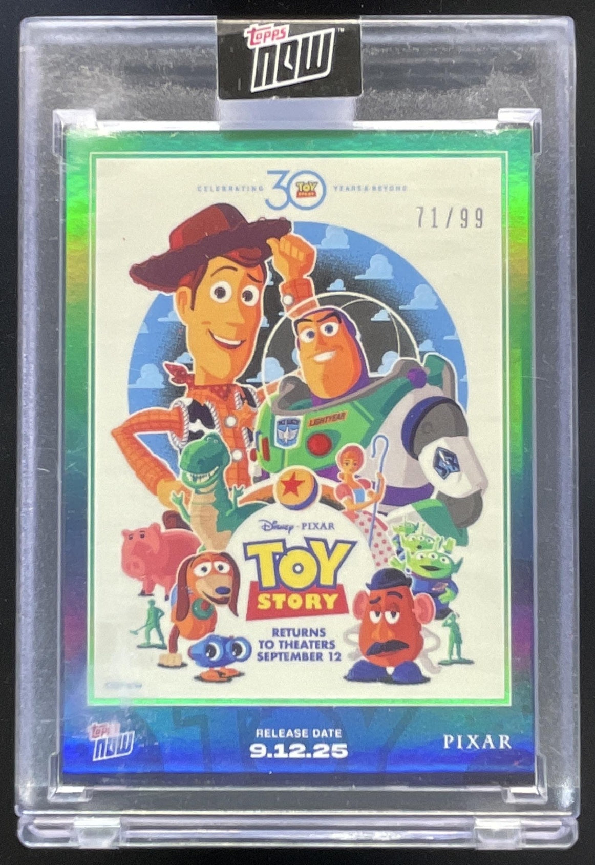 2025 Topps NOW Disney #TS01 Toy Story 30th Anniversary – Burbank Cards