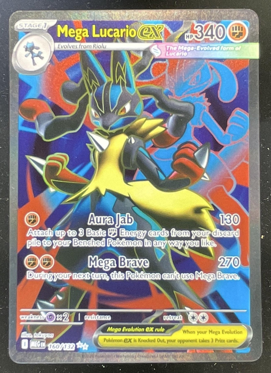 2025 Pokemon Mega Evolution #160/132 Mega Lucario ex Ultra Rare