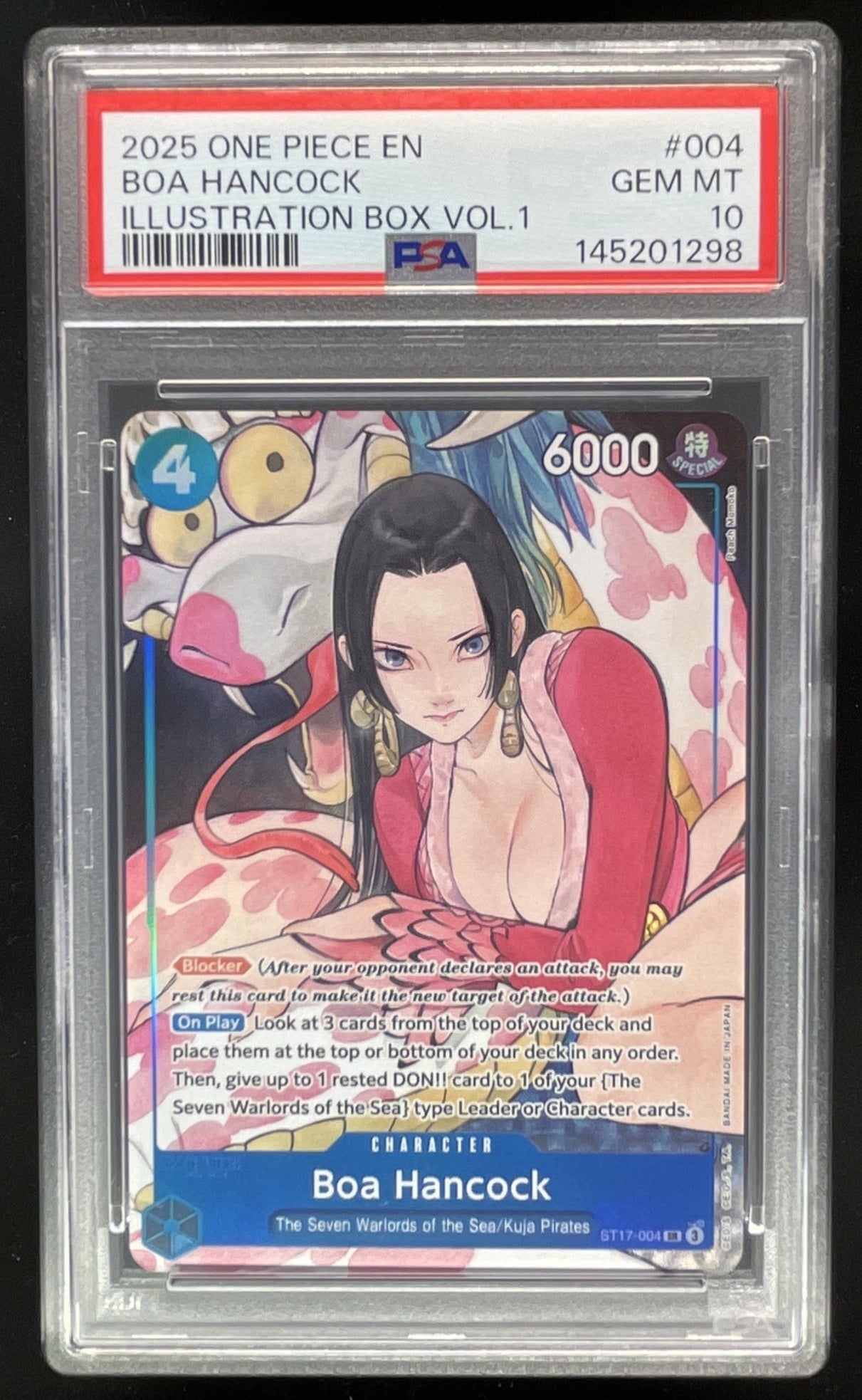 2025 One Piece EN Illustration Box Vol 1 #004 BOA Hancock PSA 10 Burbank Cards 2025 One Piece EN Illustration Box Vol 1 #004 BOA Hancock PSA 10 Burbank Cards