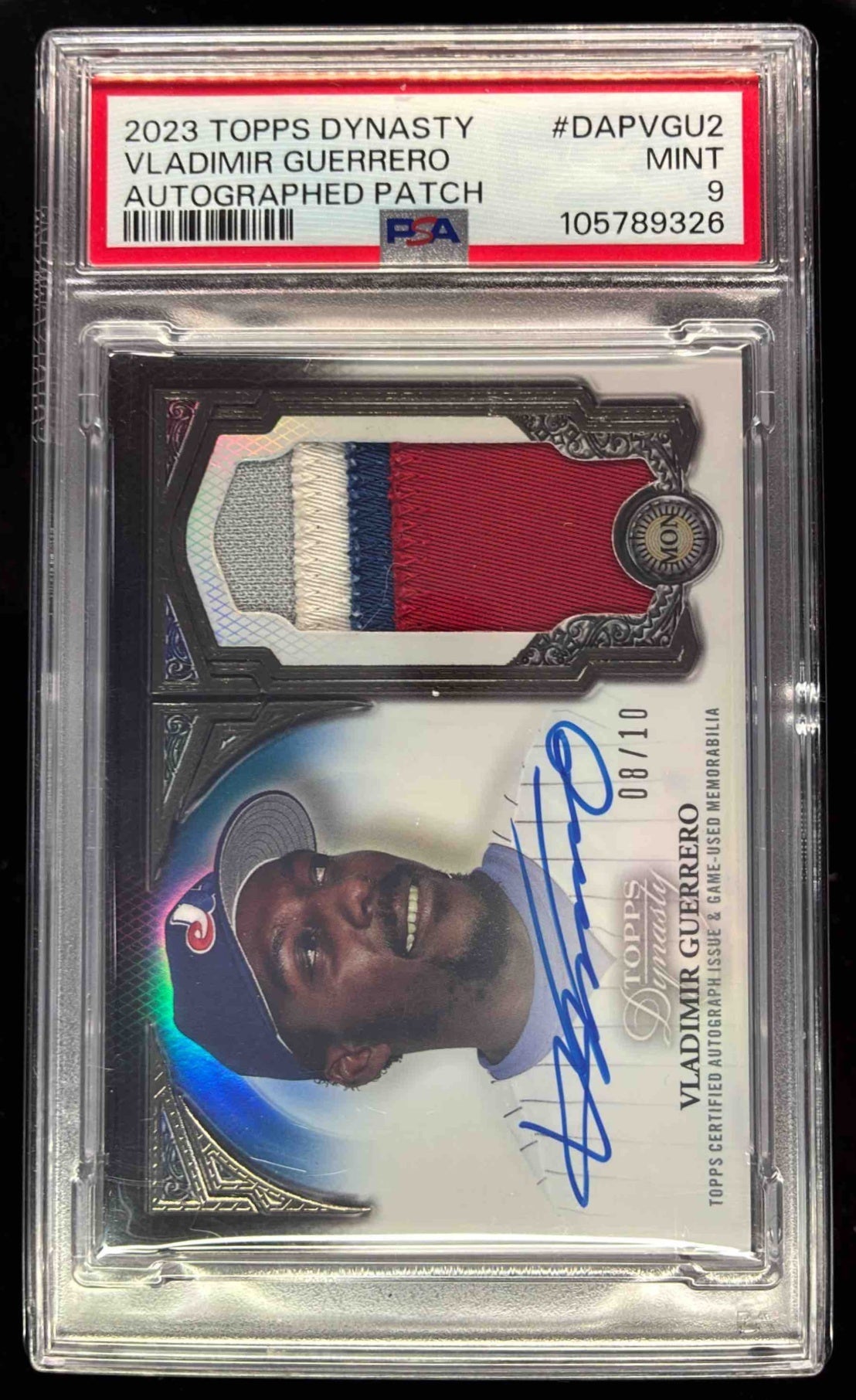 2023 Topps Dynasty Autographed Patch #DAP-VGU2 Vladimir Guerrero