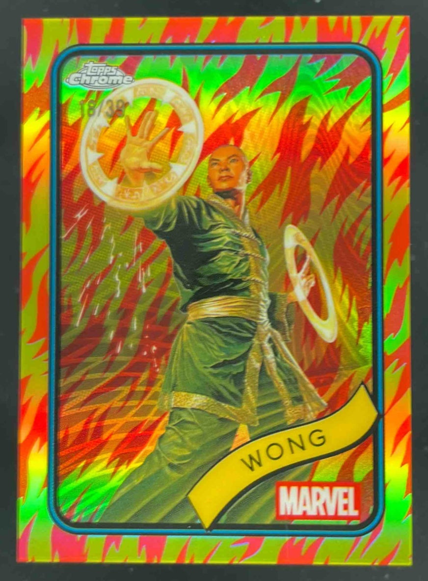 2025 Topps Chrome Marvel Human Torch Refractor #86 Wong /39