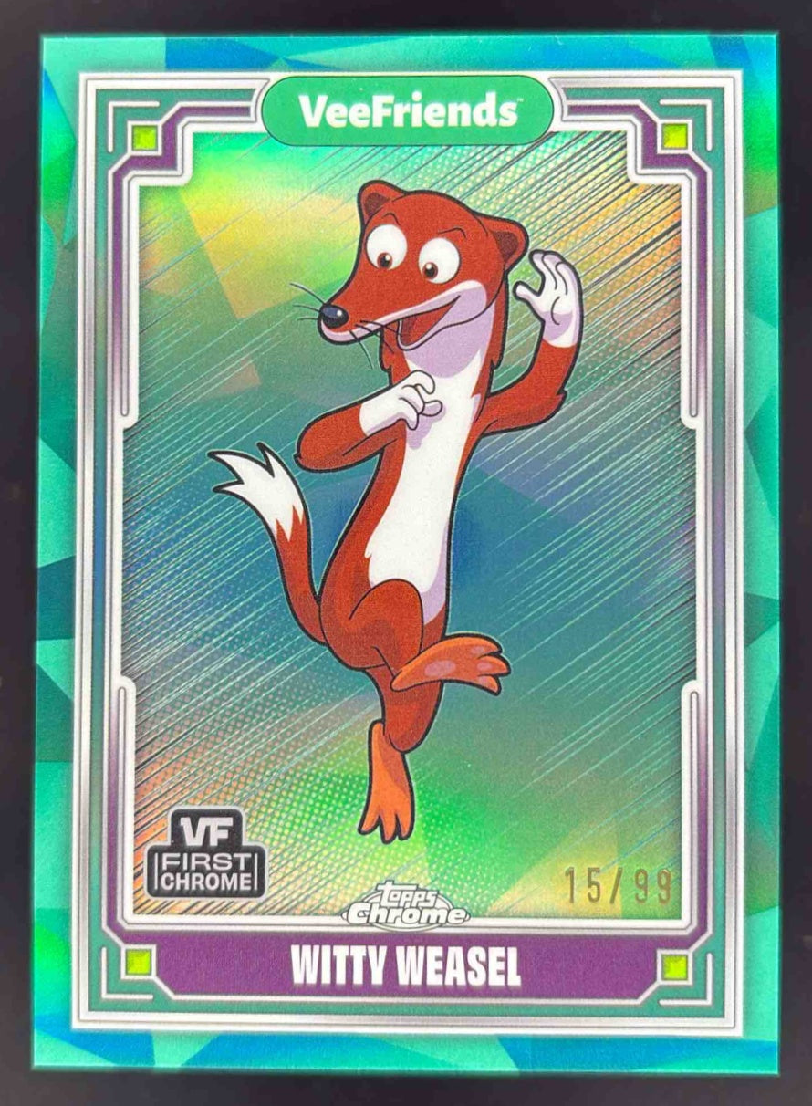 Any Whispie エニードープ　ウィスピー　2025 2025 Topps Chrome VeeFriends VeeFriends Green Refractor #91 Witty