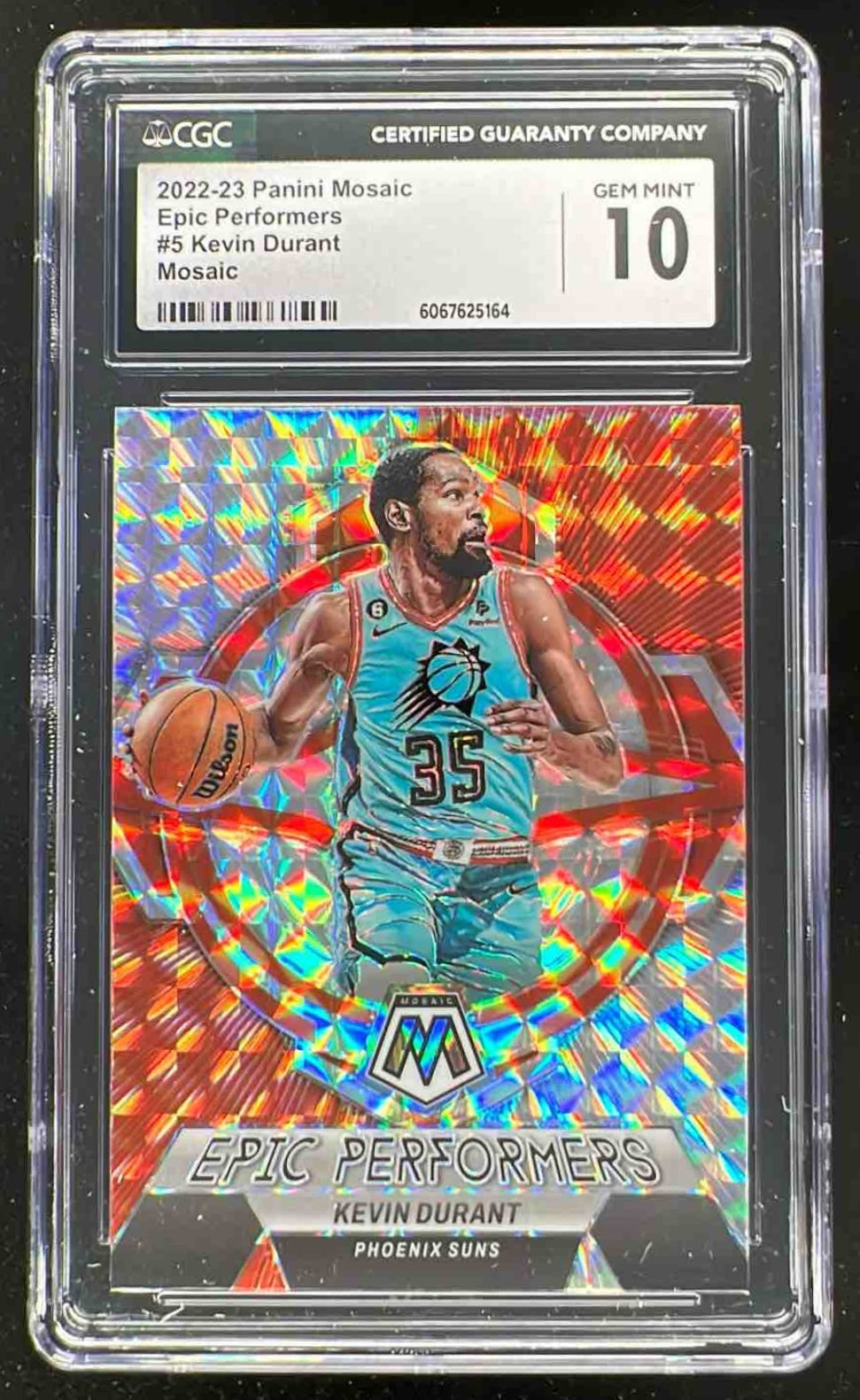 NBA全チームピンズコレクション激レア 2022-23 Panini Mosaic Epic Performers Mosaic Prizm #5 Kevin Durant