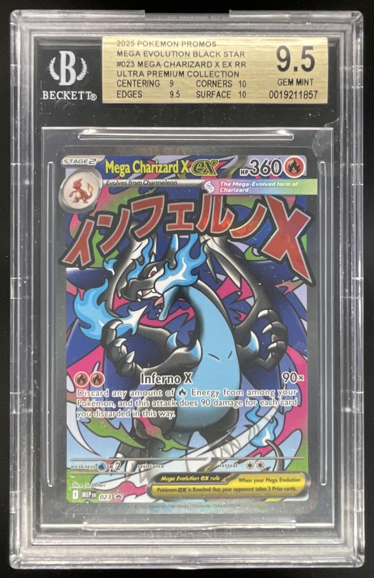 charizard pokemon card v evolution 2025 Pokemon MEP Black Star Promos #023 Mega Charizard X ex BGS 9.5 –  Burbank Cards