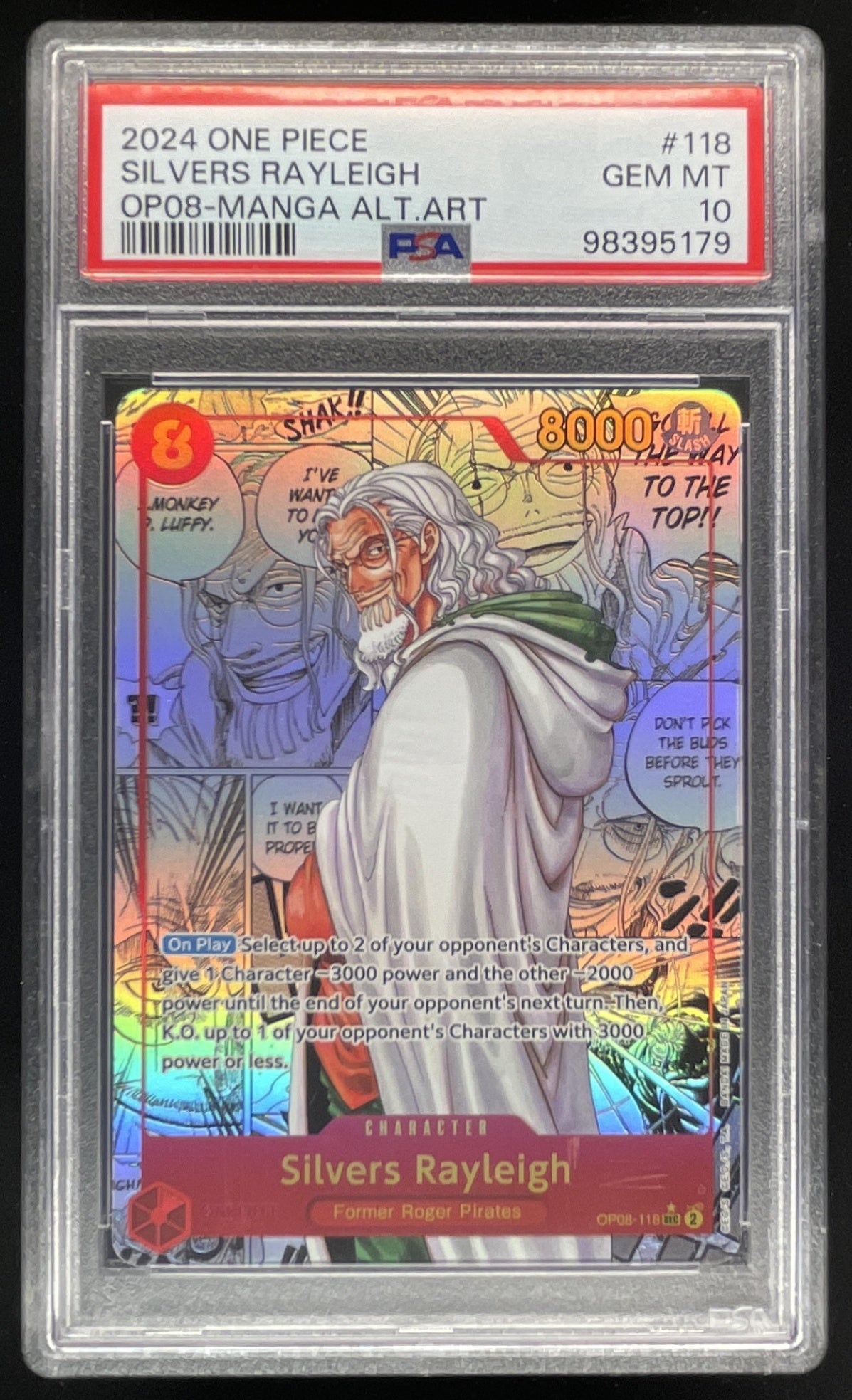 2024 One Piece Two Legends Secret Rare #OP08-118 Silvers Rayleigh