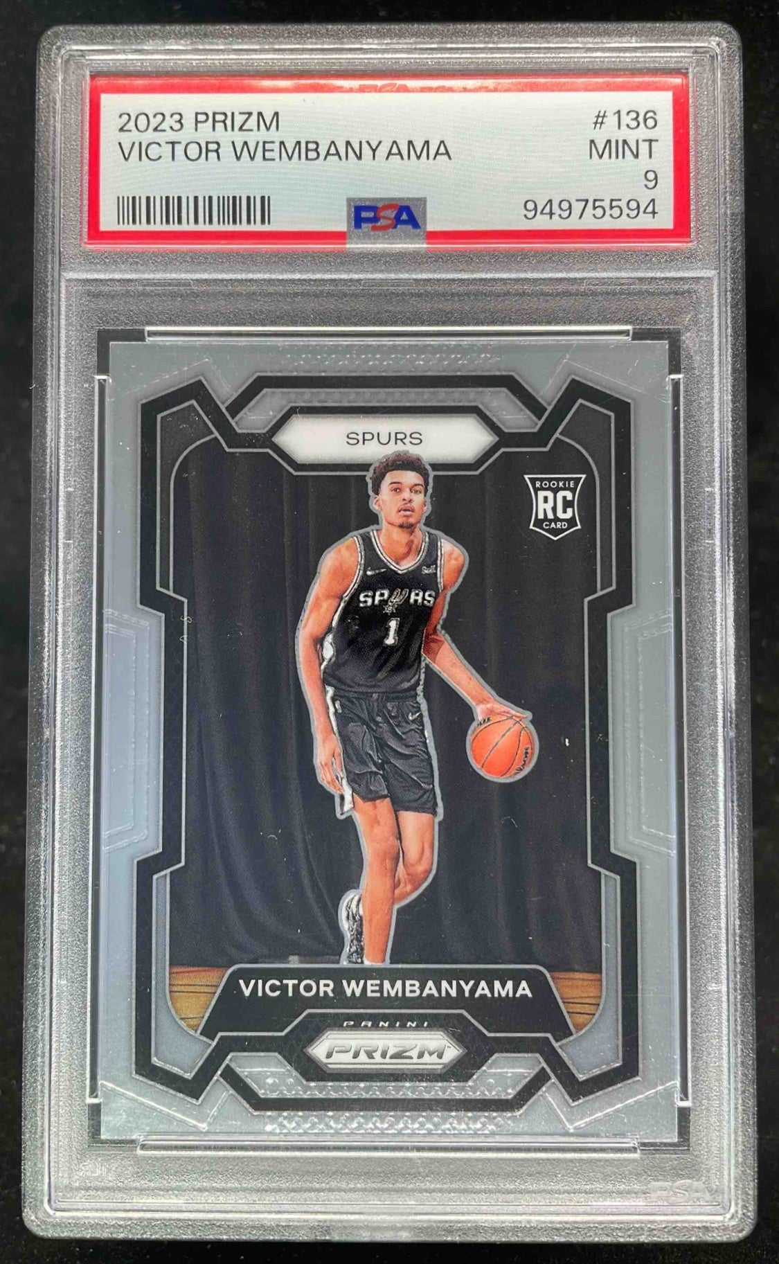 PSA9 2023-24 PRIZM CHOICE Base CHERRY BLOSSOM /20 RC AMEN THOMPSON ROCKETS SSP