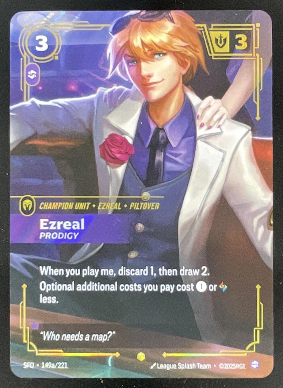2025 Riftbound Origins Main Set #SFD-149a Ezreal – Burbank Cards