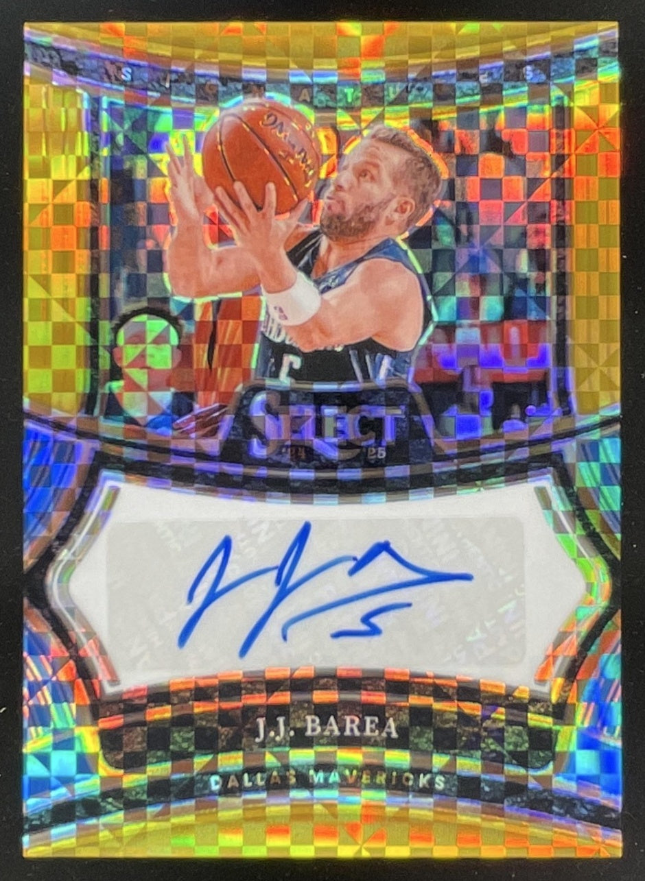 2024-25 Panini Select Signatures Gold Prizm #SIG-JJB J.J. Barea