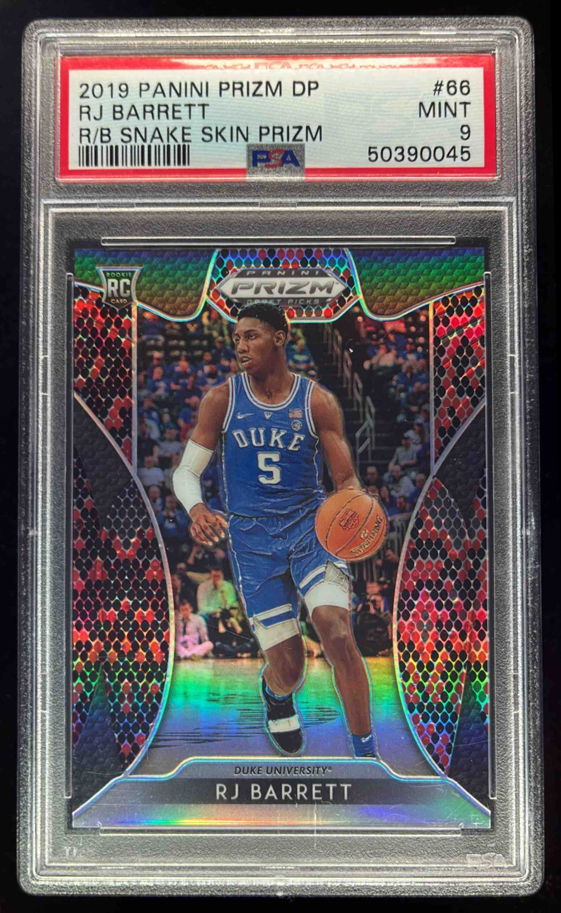 2019 Panini Prizm Draft Picks Red and Black Snake Skin #66