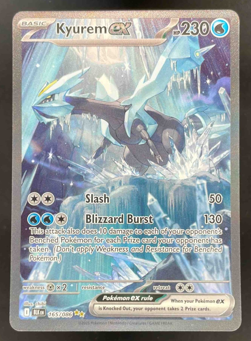 2025 Pokemon Black Bolt #165/086 Kyurem ex Special Illustration Rare –  Burbank Cards