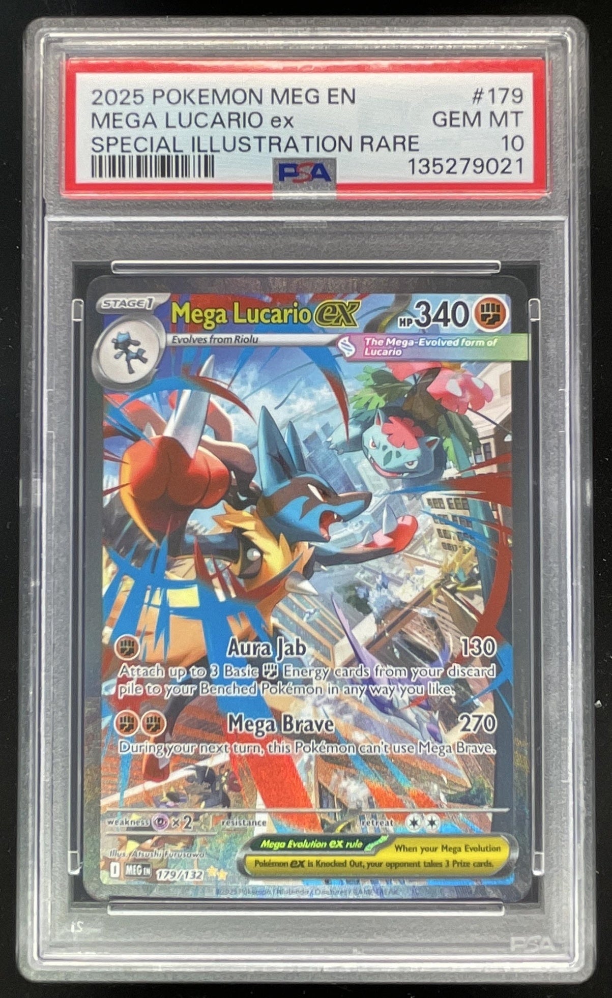 2025 Pokemon Mega Evolution #179/132 Mega Lucario ex Special Rare