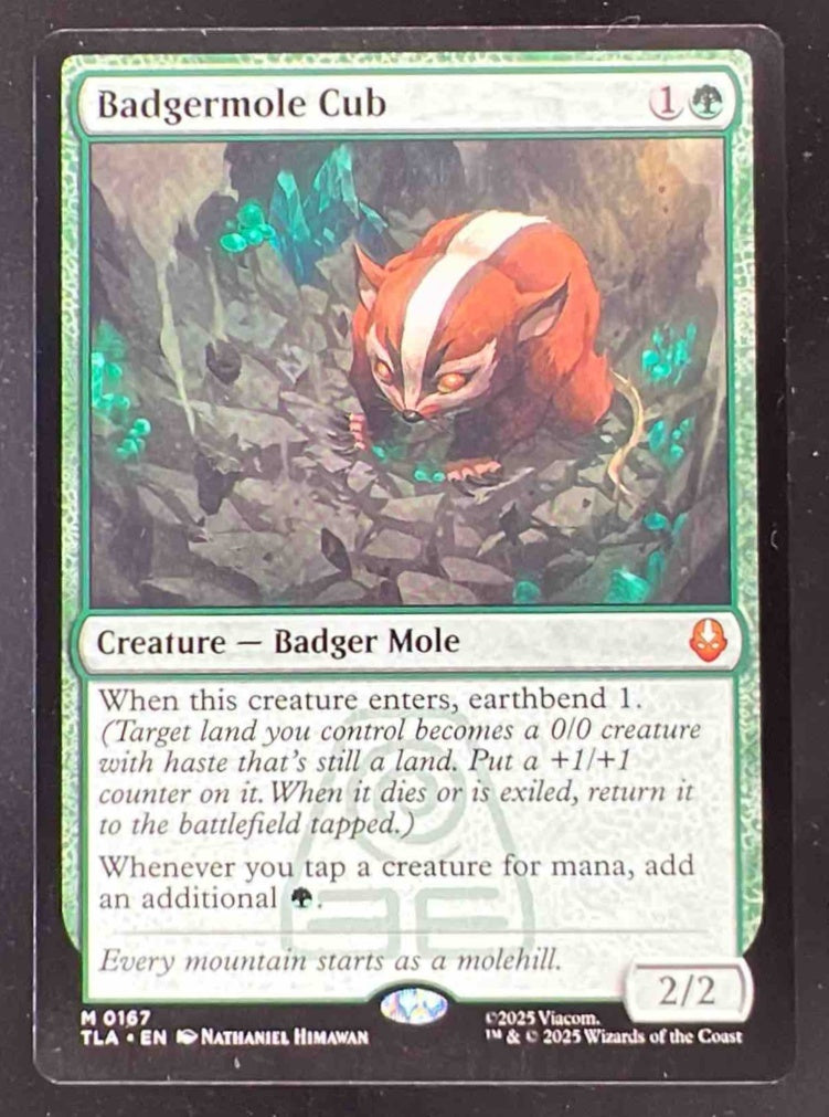 Magic The Gathering Badgermole Cub - Avatar: The Last Airbender