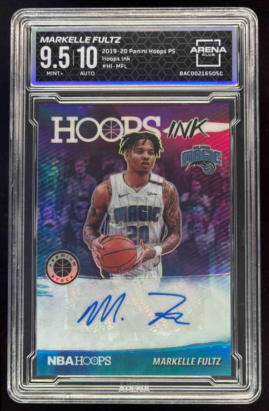 2019-20 Hoops Premium Stock Hoops Ink #HI-MFL Markelle Fultz