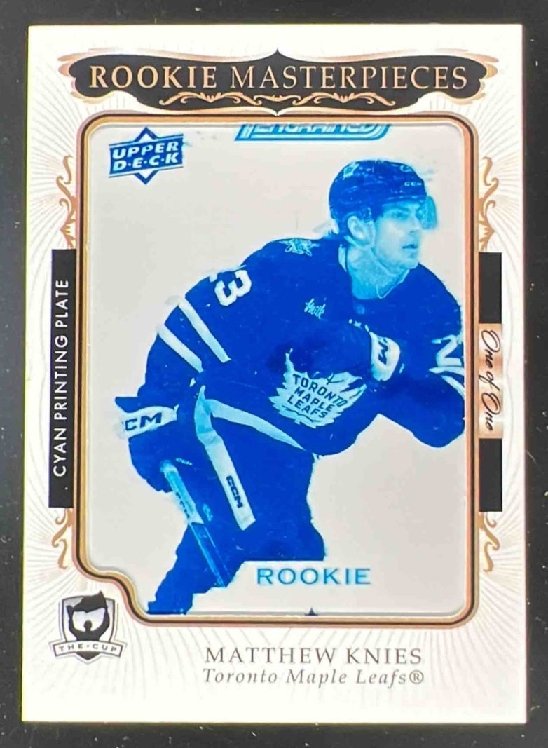 2023 The Cup Rookie Masterpiece Printing Plates Engrained Cyan