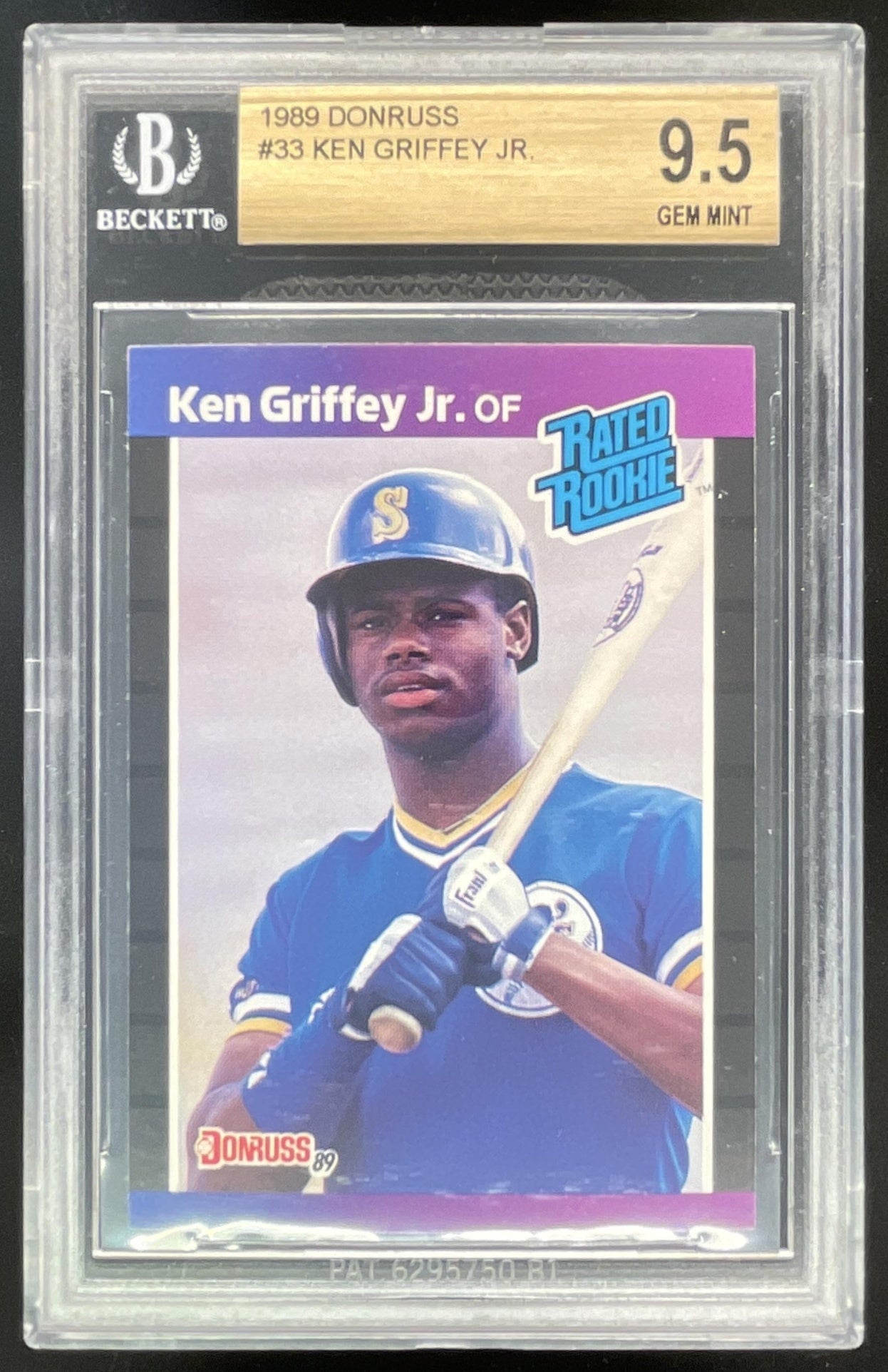 1989 Donruss #33 Ken Griffey Jr. RC Rated Rookie BGS 9.5 – Burbank Cards