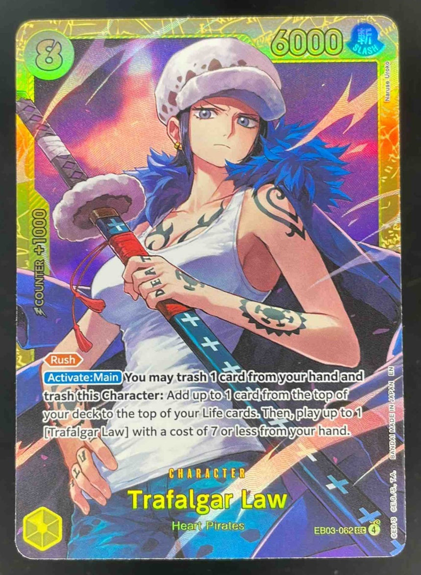2026 One Piece Heroines Edition Secret Rare #EB03-062 Trafalgar