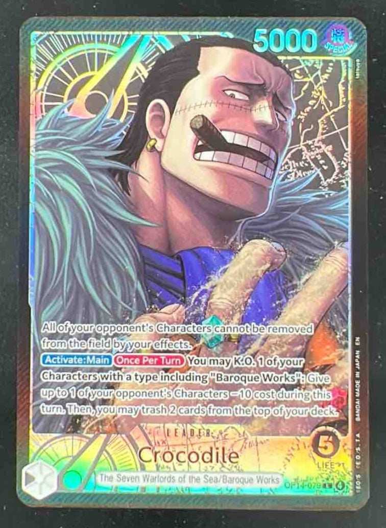 One Piece Crocodile - OP14-079 Alternate Art - The Azure Sea's