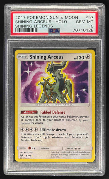 2017 Pokemon Shining Legends #57/73 Shining Arceus PSA 10
