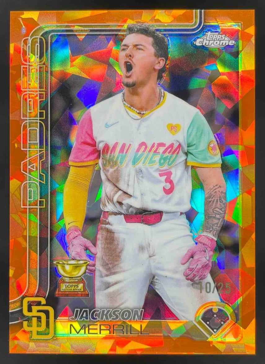 2025 Topps Chrome Sapphire Orange Refractor #61 Jackson Merrill
