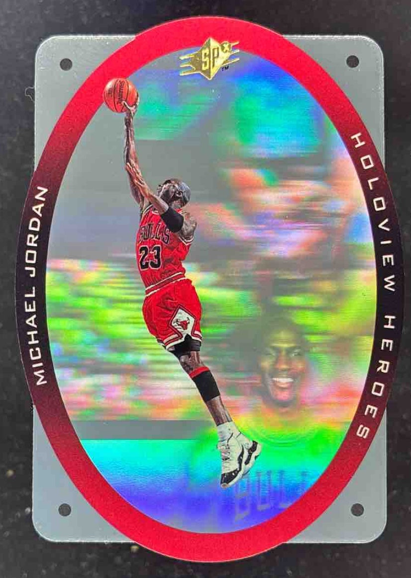 1996-97 SPx Holoview Heroes #H1 Michael Jordan – Burbank Cards