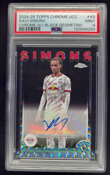 2024-25 Topps Chrome Black Geometric Refractor Xavi Simons