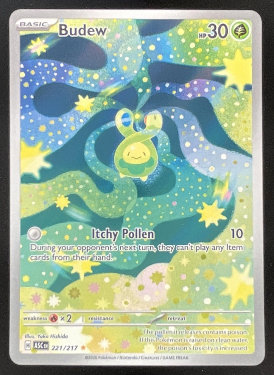 pokemon budew card 2026 Pokemon Ascended Heroes #221/217 Budew Illustration Rare – Burbank  Cards