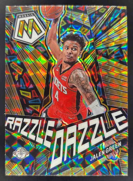 2022-23 Panini Mosaic Razzle Dazzle #6 Jalen Green – Burbank Cards