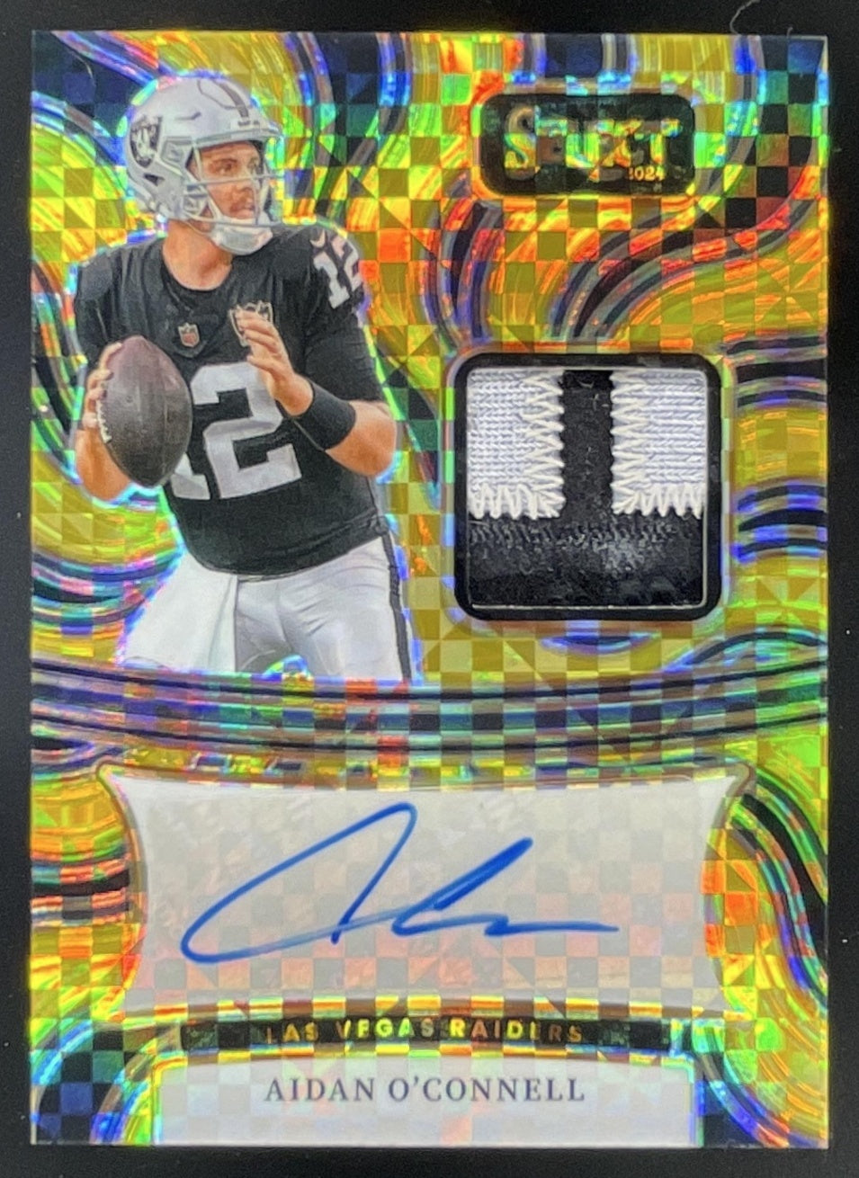 2024 Select Signature Memorabilia Gold Prizm #SM-AOC Aidan O