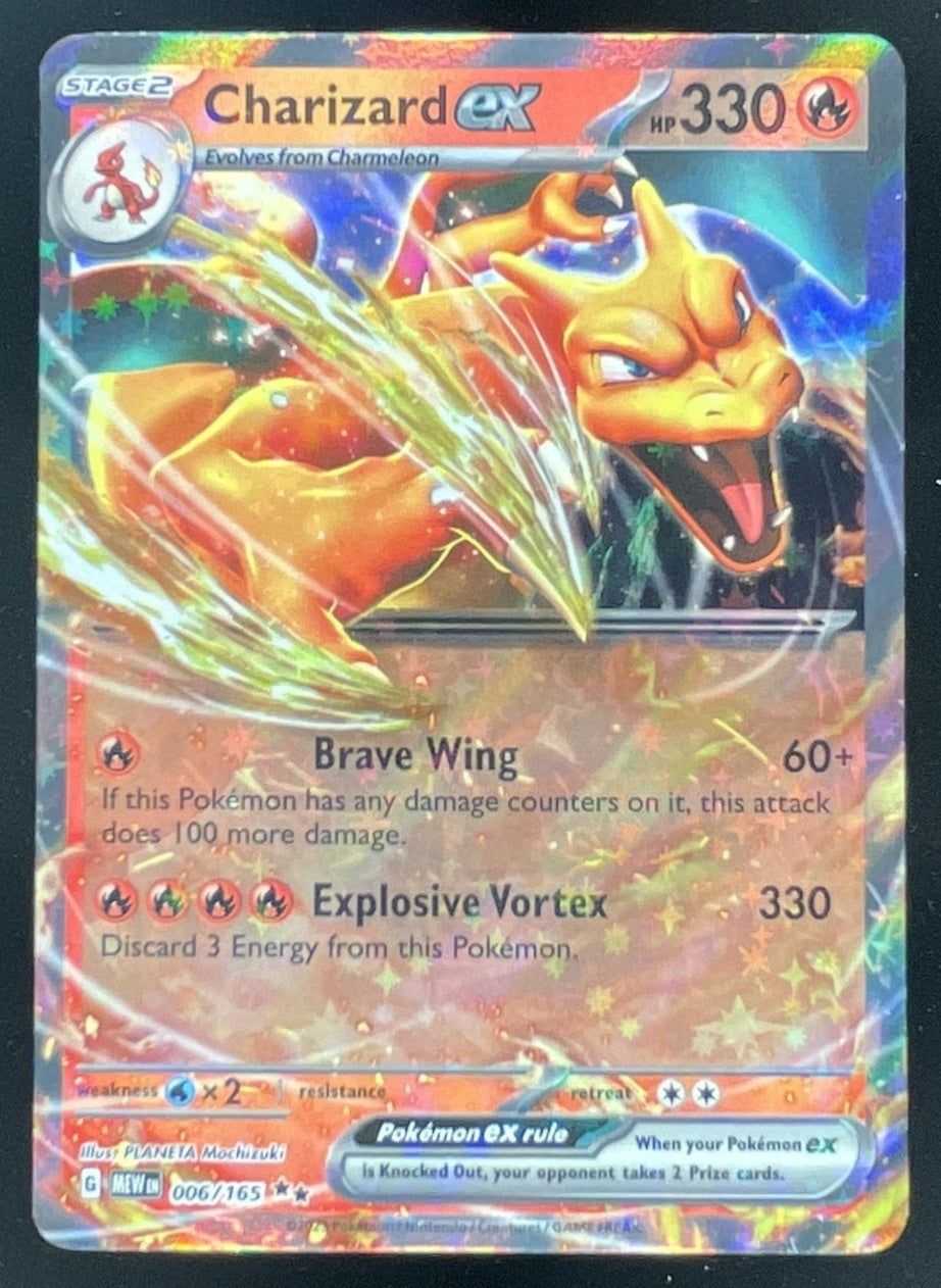 2023 Pokemon SV 151 #006/165 Charizard ex – Burbank Cards
