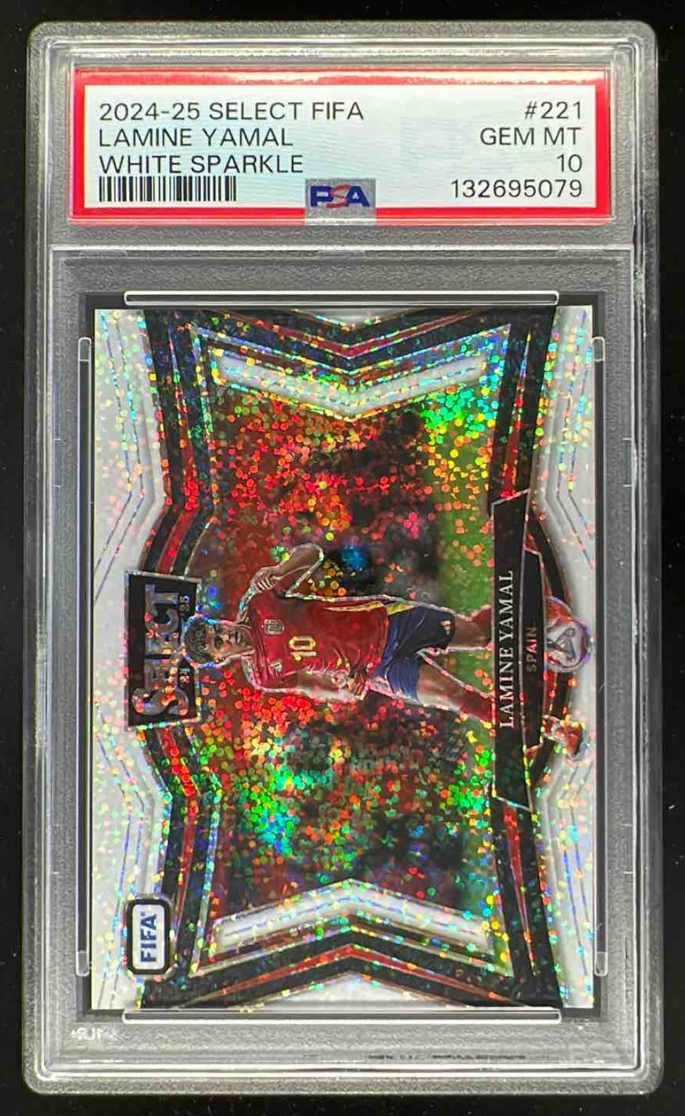 IMA♡ 2024-25 Panini Select FIFA Field White Sparkle #221 Lamine Yamal