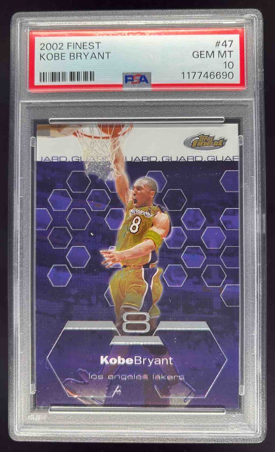 2002-03 Topps Finest #47 Kobe Bryant PSA 10 – Burbank Cards