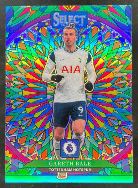 2024-25 Panini Select Premier League Stained Glass #22 Gareth Bale