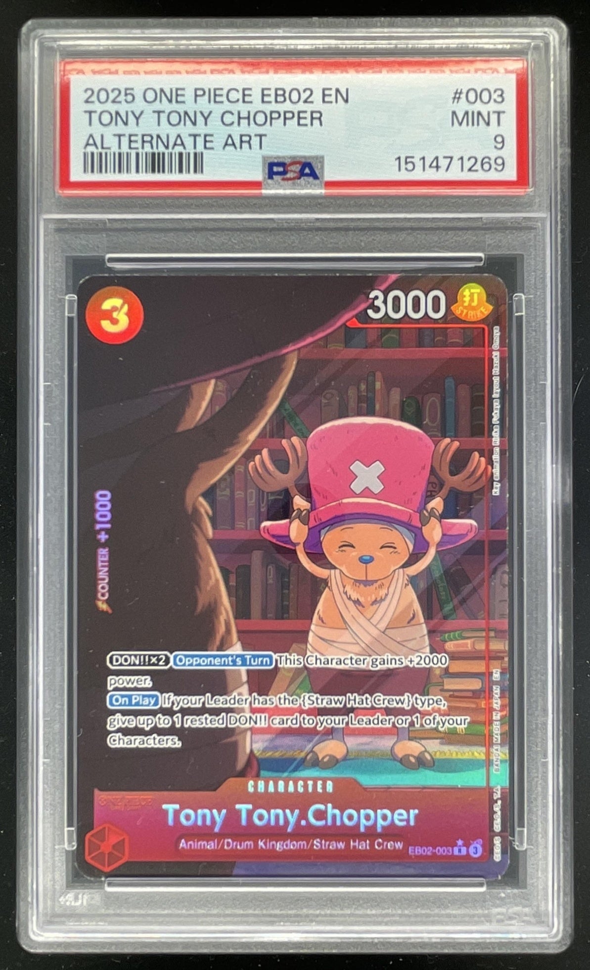 2025 One Piece Anime 25th Collection Alternate Art #EB02-003 Tony