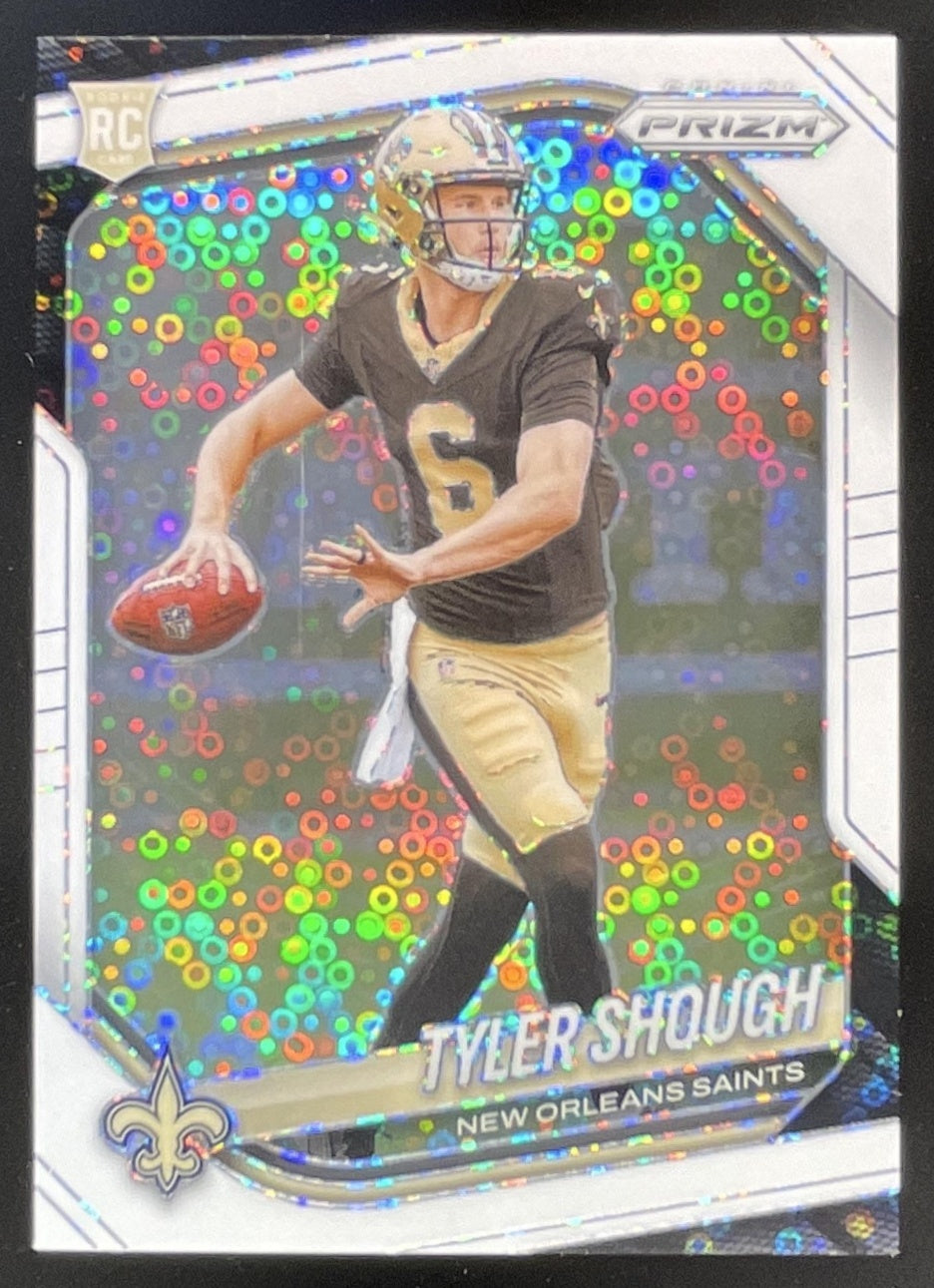 2025 Panini Prizm White Disco Prizm #327 Tyler Shough RC – Burbank