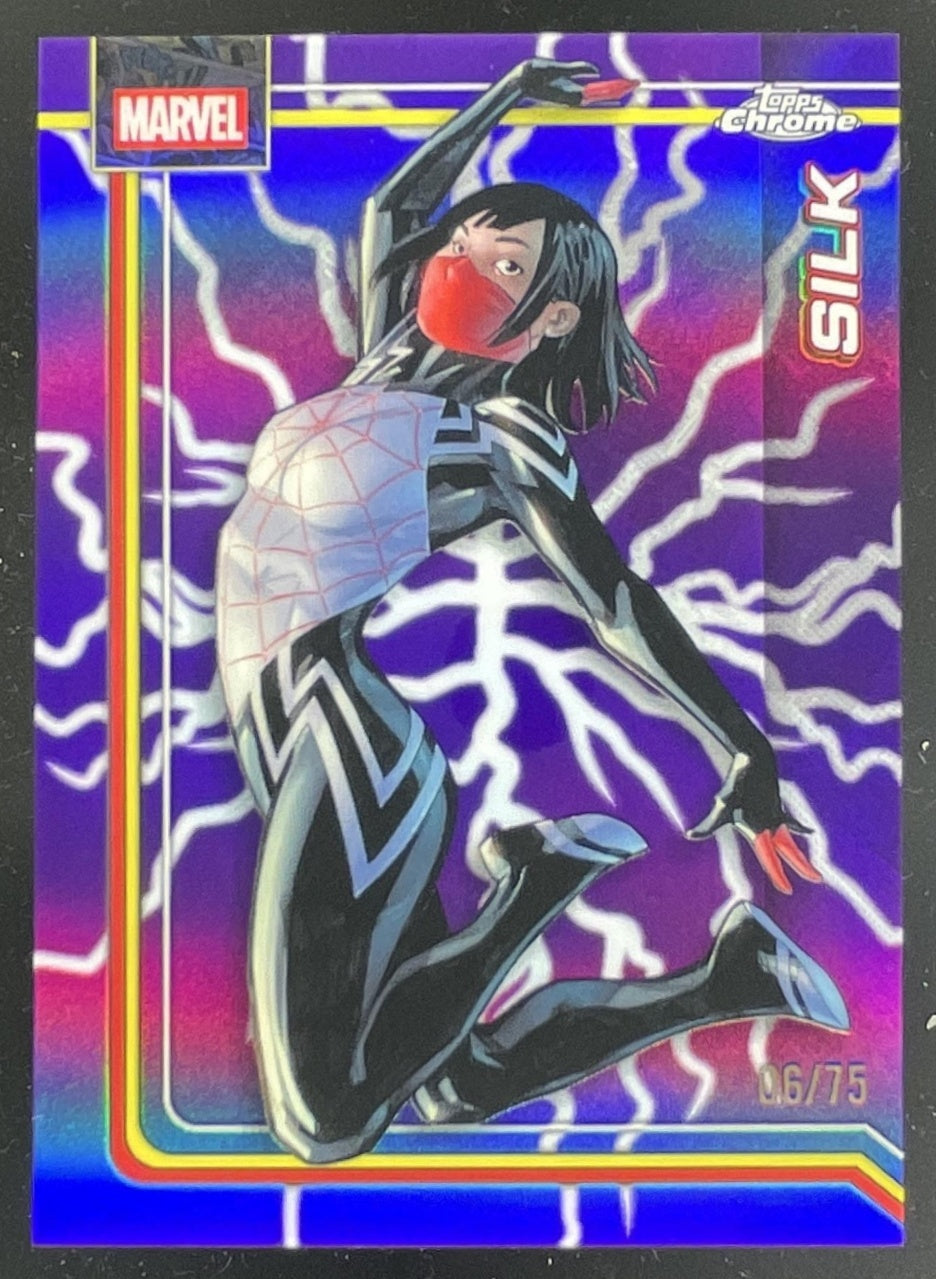 2026 Topps Chrome Marvel Comics Storm's Purple Lightning Refractor