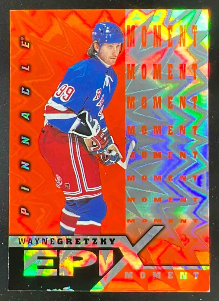 1997 Pinnacle Zenith Epix Orange #E1 Wayne Gretzky – Burbank Cards