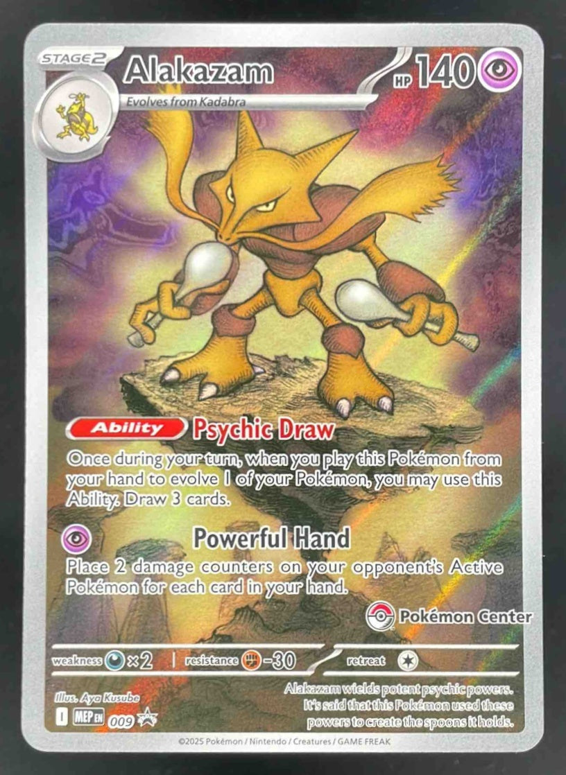 2025 Pokemon MEP Black Star Promos Promos #009 Alakazam – Burbank Cards