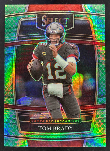 2021 Panini Select Dragon Scale Prizm #1 Tom Brady Concourse /89