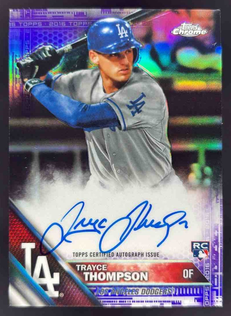 2016 Topps Chrome Rookie Purple Refractor #RA-TTH Trayce Thompson
