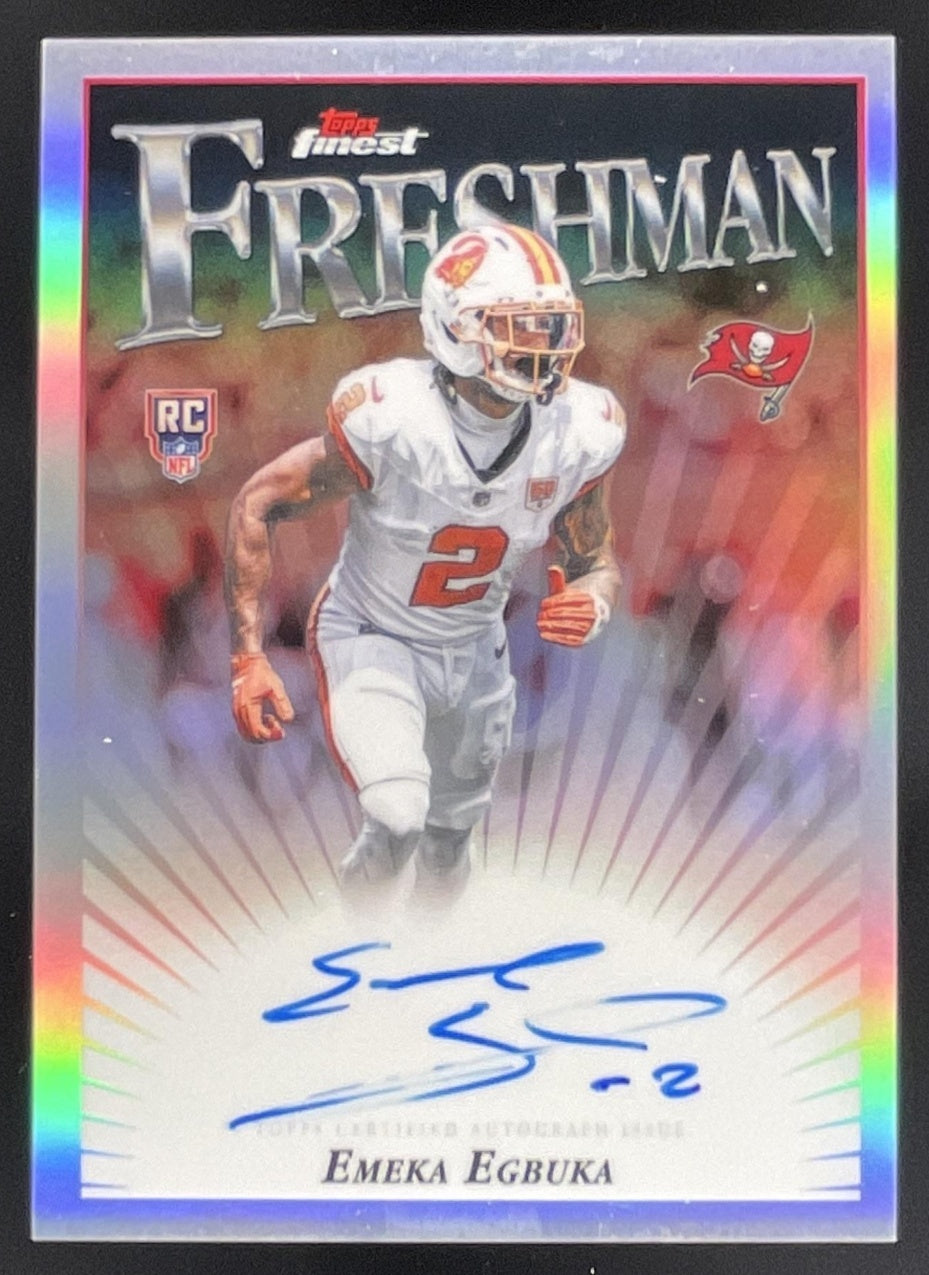 2025 Topps Finest Freshman Autographs Refractor #FFA-EE Emeka