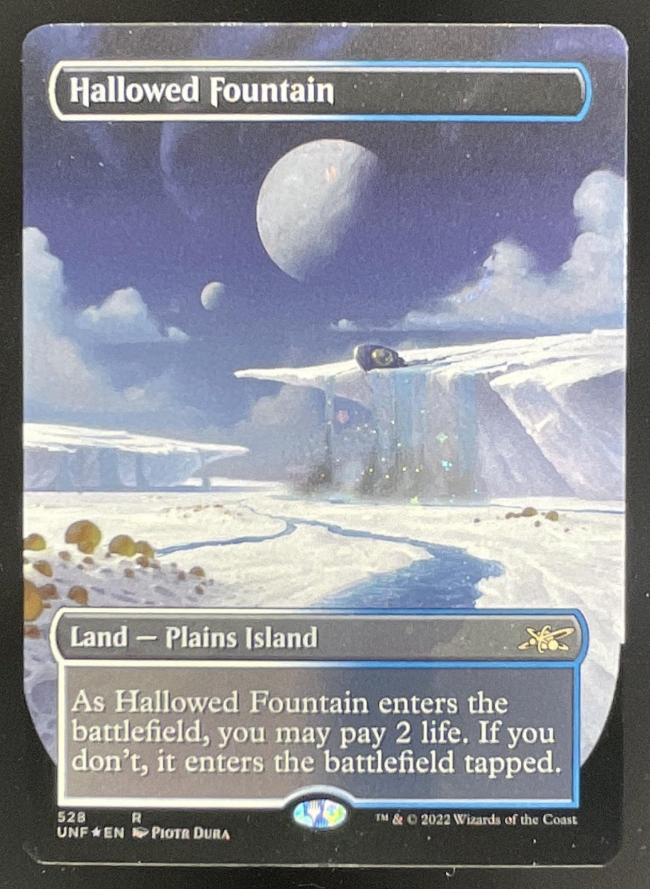 mtg borderless cards Hallowed Fountain Borderless