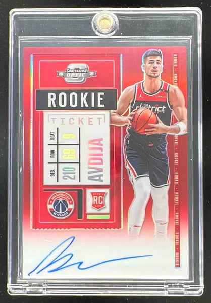 2020-21 Panini Contenders Optic Red #110b Deni Avdija RC Auto /99