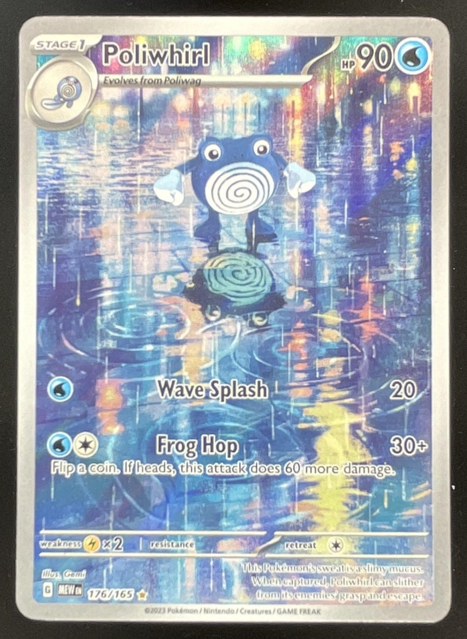 rare poliwag card 2023 Pokemon SV 151 #176/165 Poliwhirl Illustration Rare – Burbank Cards
