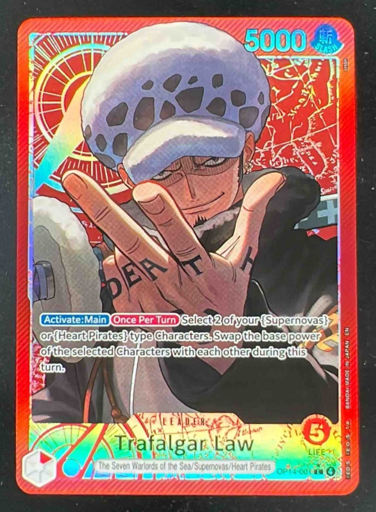 Trafalgar Law - OP14-001 Alternate Art - The Azure Sea's Seven
