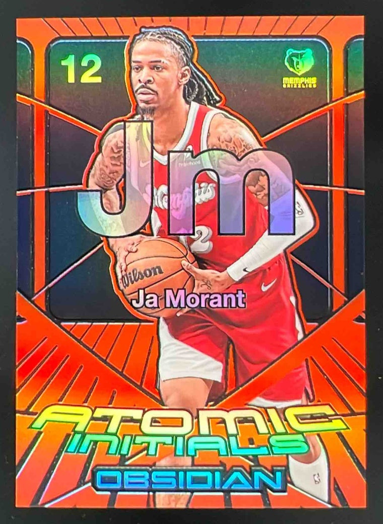 2024 Panini Obsidian Atomic Initials Electric Etch Orange Flood #1