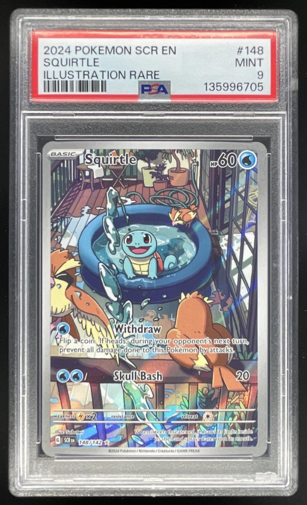2024 Pokemon Stellar Crown #148/142 Squirtle PSA 9 – Burbank Cards