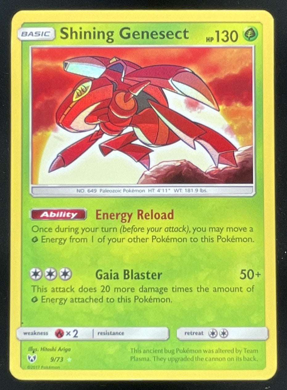 pokemon cards shining legends 2017 Pokemon Shining Legends #9/73 Shining Genesect – Burbank Cards