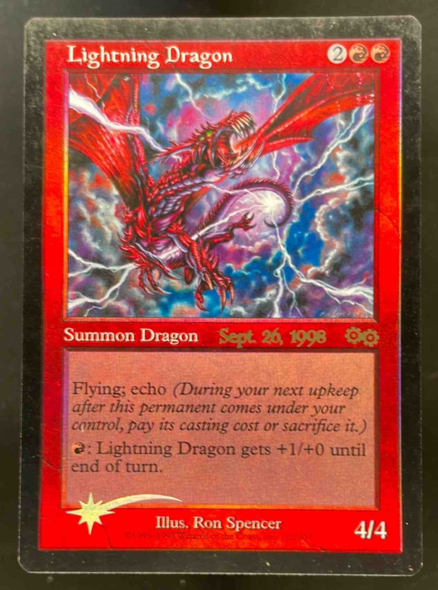 Lightning Dragon - Prerelease Cards PRE Sept 26 1998 Magic The