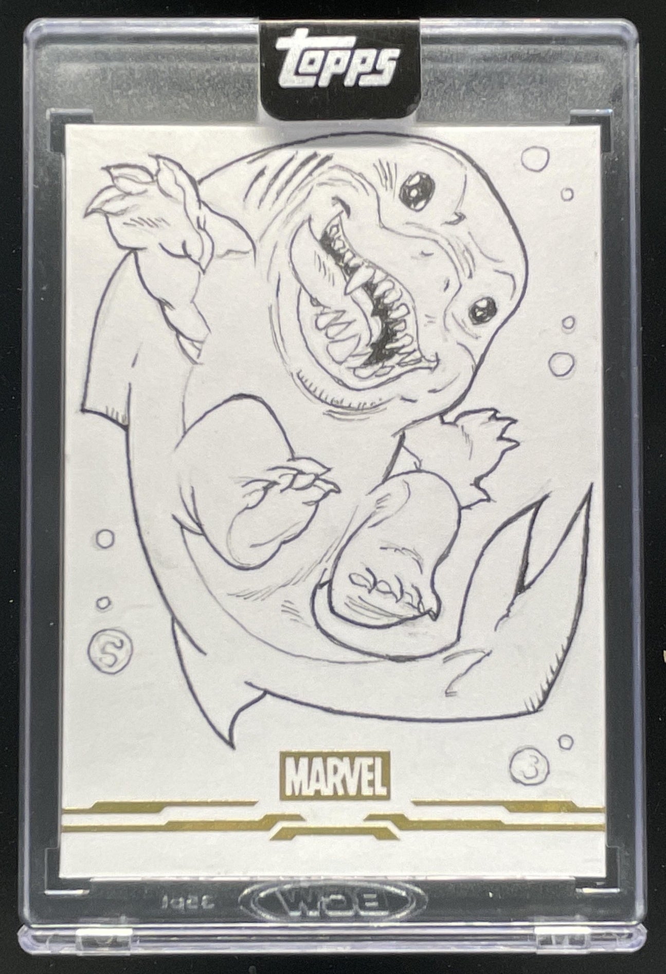 2026 Topps Marvel Mint Sketch Card Jeff The Land Shark James O
